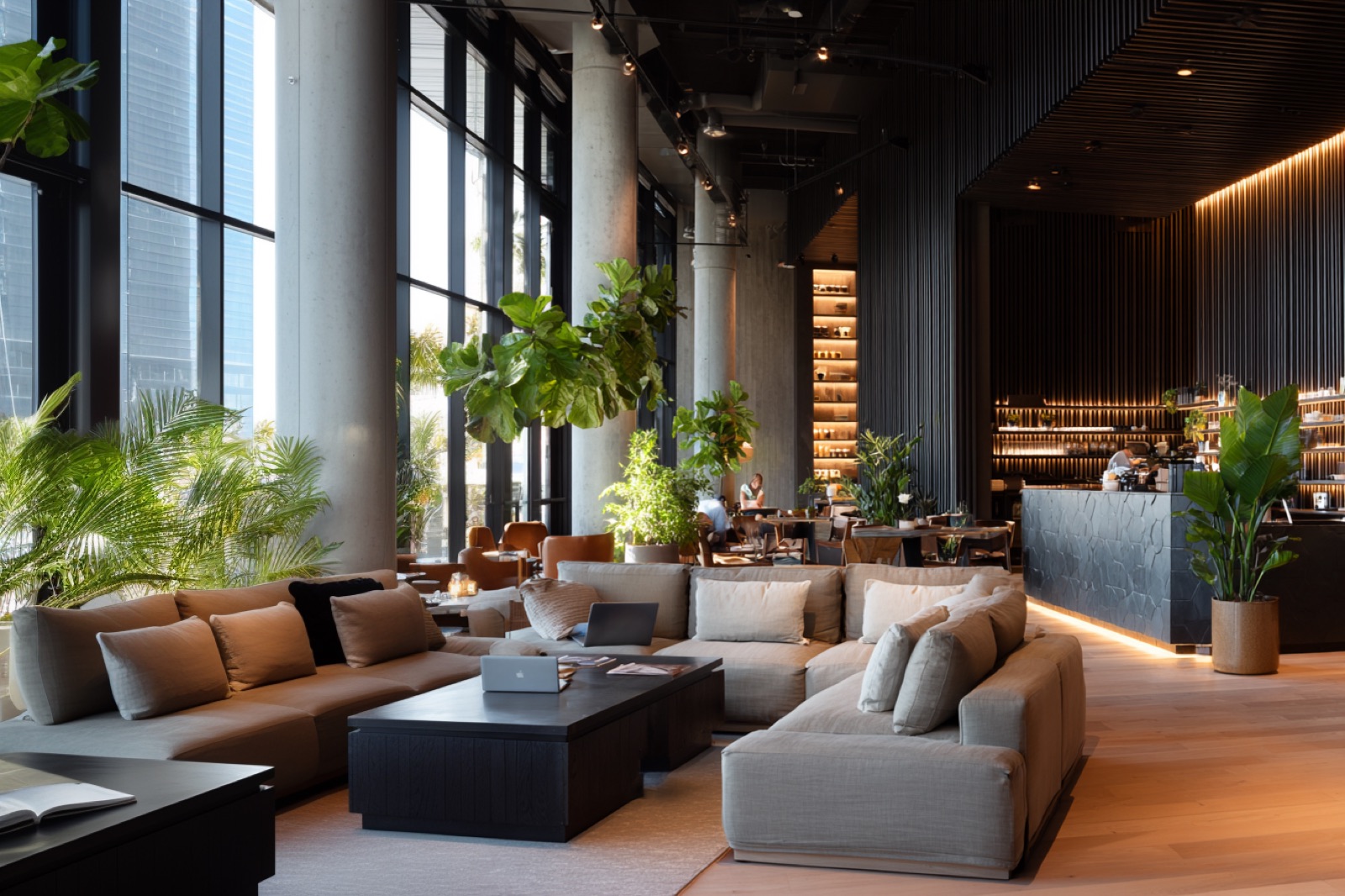 A concept render of a lounge café